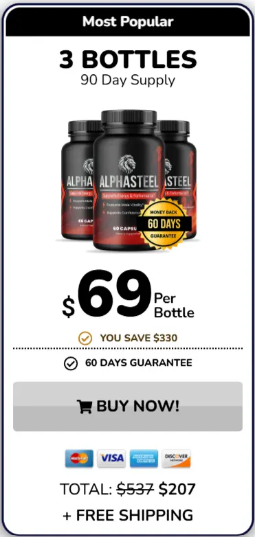 Buy AlphaSteel  3 Bottle